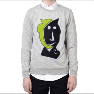 CARVEN Vallarius Jersey Crew Sweatshirt Size S